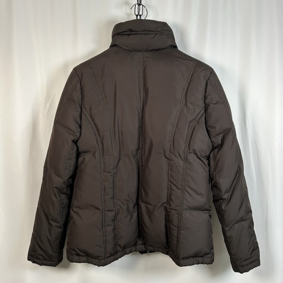 Michael Kors Women's Size Medium Puffer‎ Jacket Poly Wool Blend Chocolate Brown - Picture 2 of 14